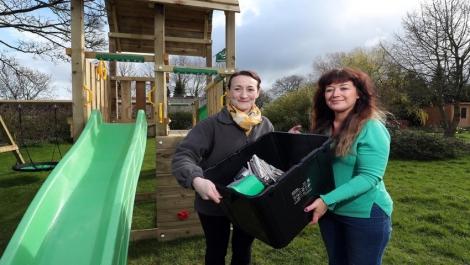 MACS NI employees with Bryson Recycling